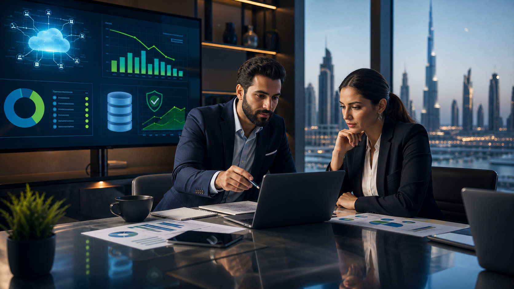 UAE cloud cost optimization dashboard with governance and security controls